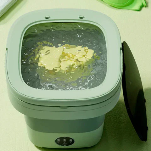Mini Máquina de Lavar Portátil Bivolt — Compacta, Dobrável e Fácil de Usar