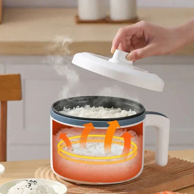 Mini Panela Elétrica 0,8L 600W — Prática, Compacta e Ideal para Uso Individual