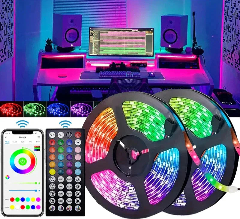 Fita LED RGB 5050 USB — Controle por App, Modo Musical e Instalação Simples