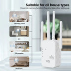 Roteador e Amplificador de Sinal Dual Band: Wi-Fi de Longo alcance para pequenos escritórios melhore a conectividade da sua empresa com alta velocidade e cobertura estável em todos os ambientes.