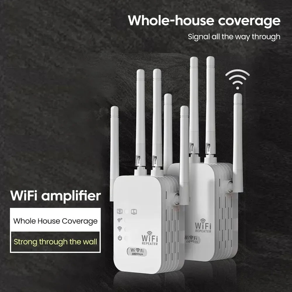 Roteador e Amplificador de Sinal Dual Band: Wi-Fi de Longo alcance para pequenos escritórios melhore a conectividade da sua empresa com alta velocidade e cobertura estável em todos os ambientes.