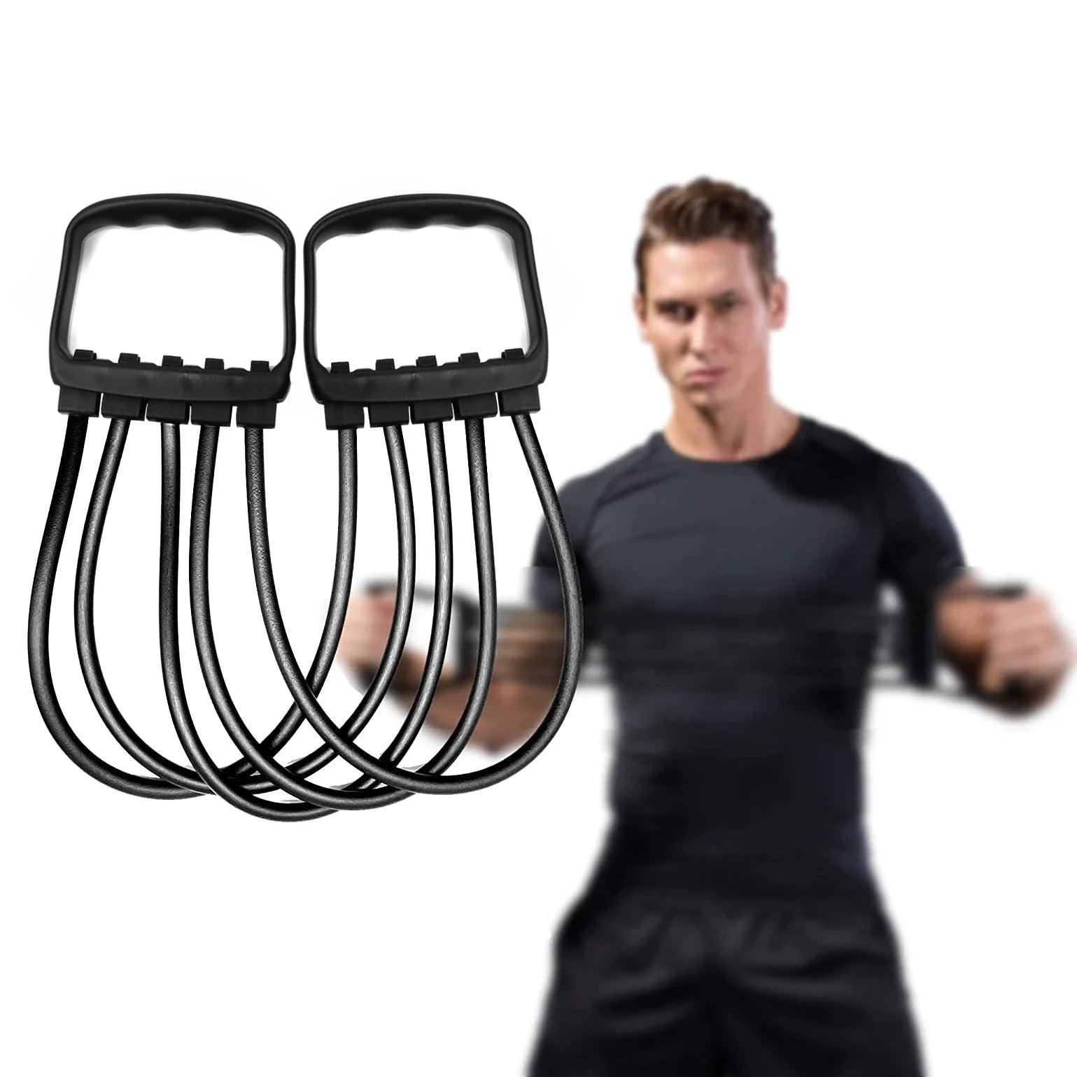 Expansor de Peito com Faixas de Resistência