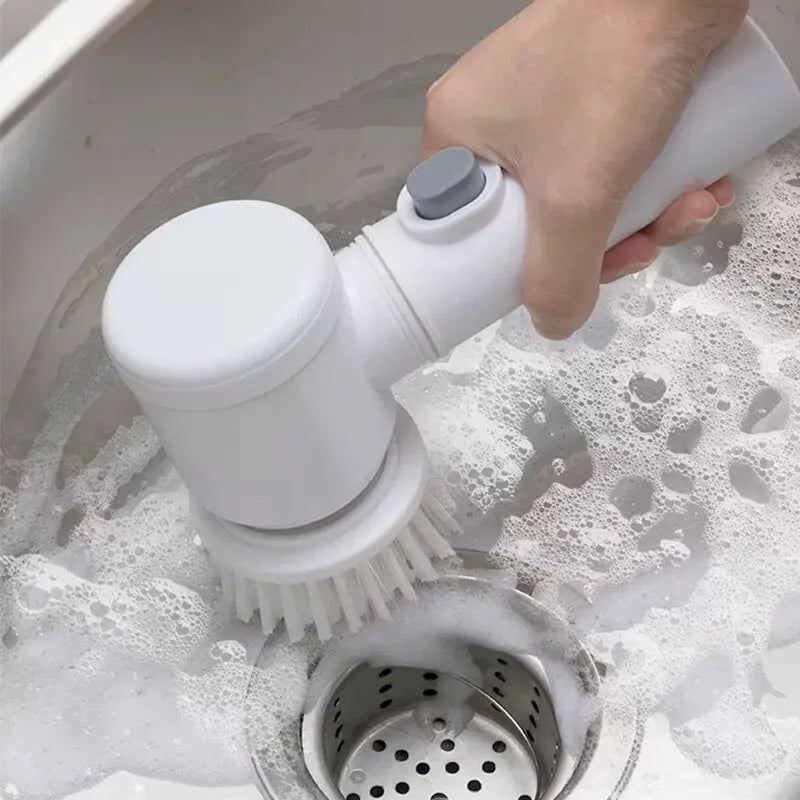 Escova Elétrica Multiuso — Limpeza Profunda Sem Esforço para Casa toda