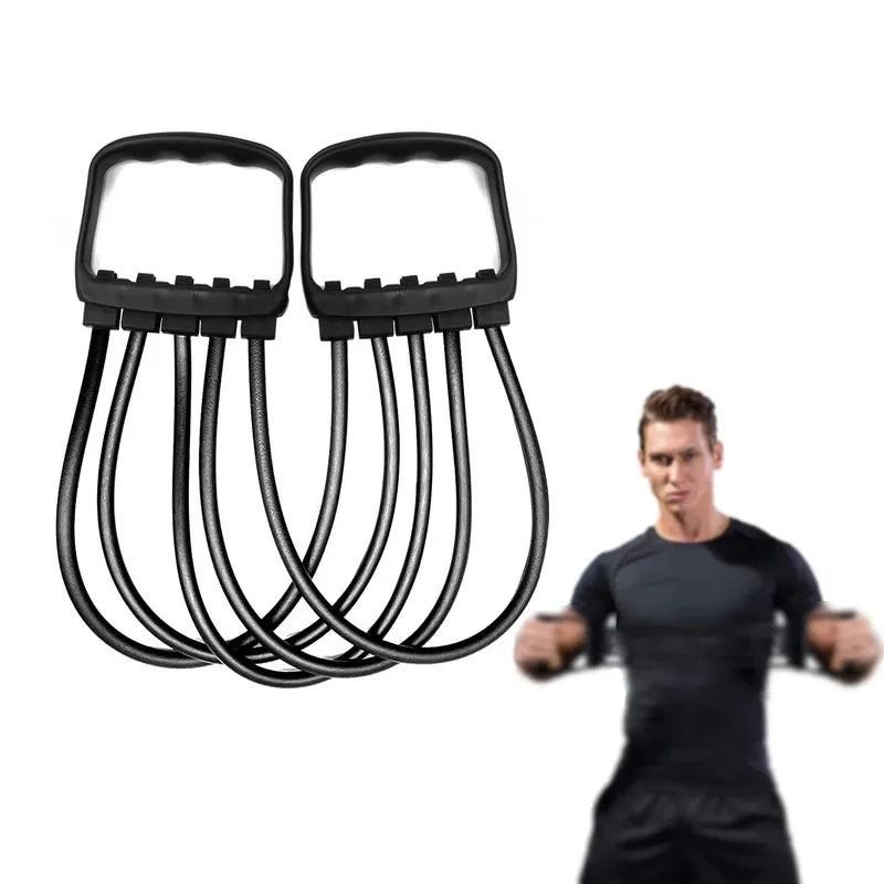 Expansor de Peito com Faixas de Resistência