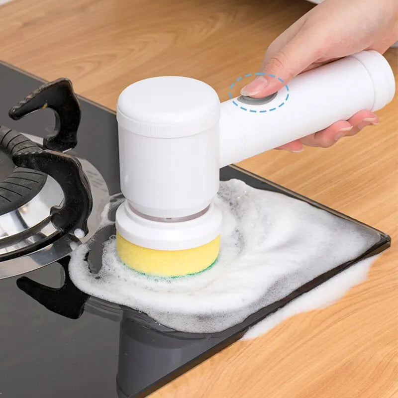 Escova Elétrica Multiuso — Limpeza Profunda Sem Esforço para Casa toda