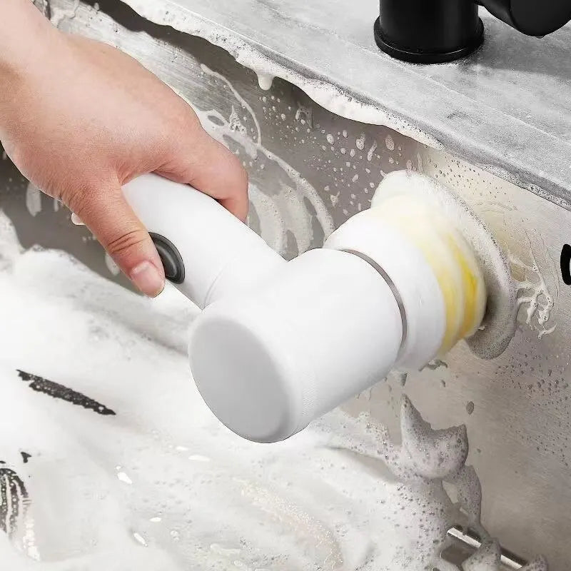 Escova Elétrica Multiuso — Limpeza Profunda Sem Esforço para Casa toda