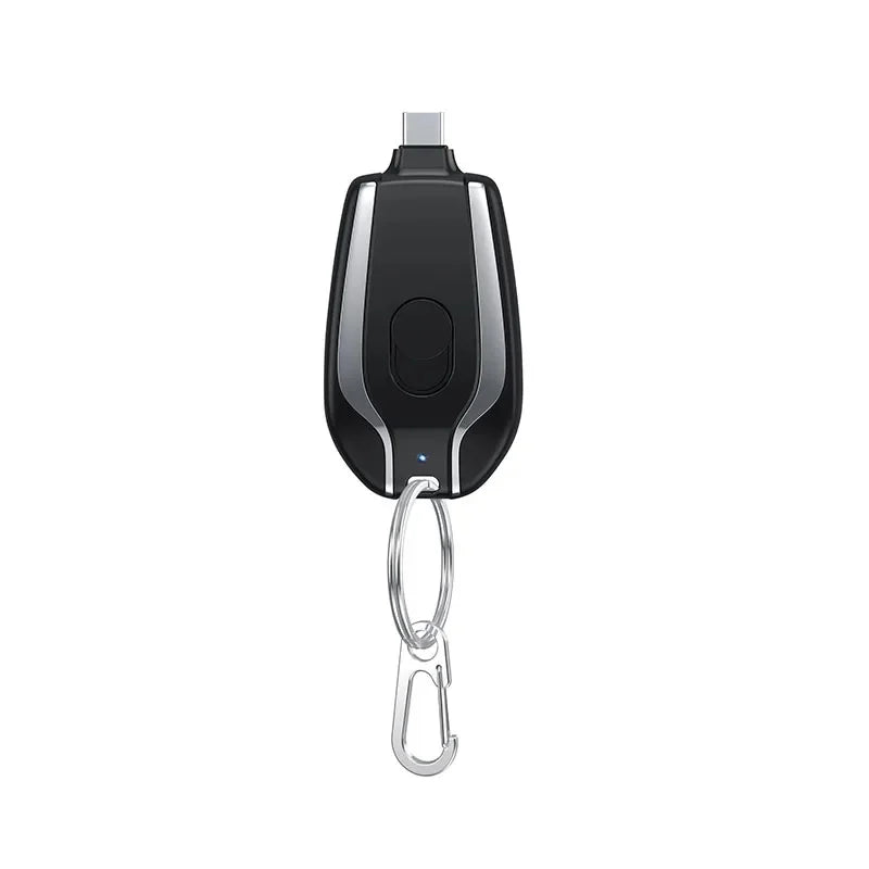Chaveiro Power Bank 1500mAh — Carregador Portátil Compacto para o Dia a Dia