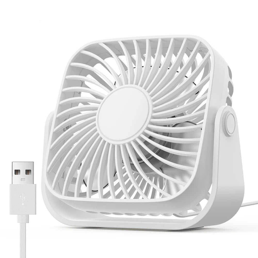 Ventilador Portátil TOPK – Silêncio e Conforto em Qualquer Lugar