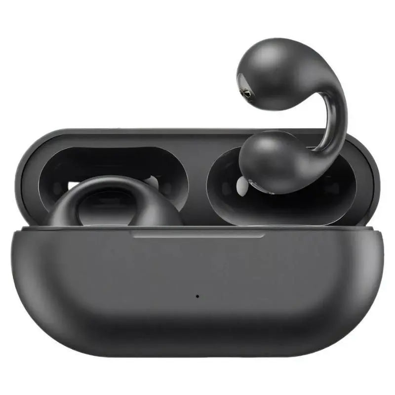 Fone de Ouvido por Condução Óssea Bluetooth 5.3 — 6h de Bateria, IPX5, Sem Tampão