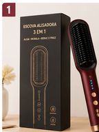 RedGloss™ Pro – Sua Escova Alisadora 3 em 1 (Edição Luxo)