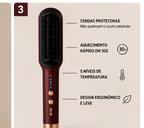 RedGloss™ Pro – Sua Escova Alisadora 3 em 1 (Edição Luxo)