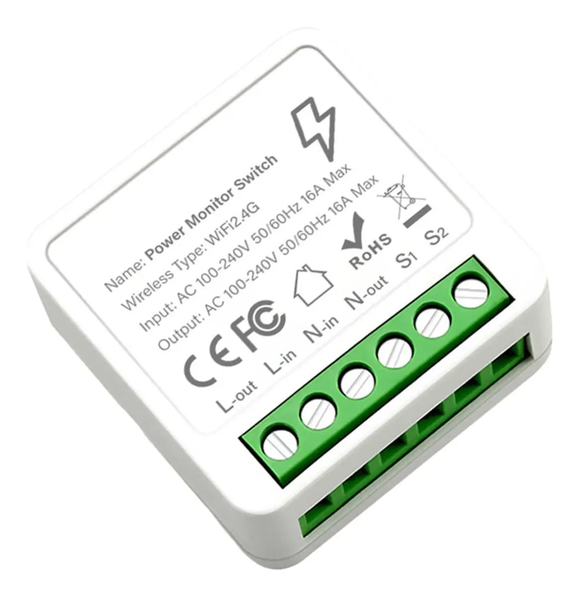 Mini Interruptor Inteligente Wi-Fi — Controle por App e Voz para Casa Automatizada