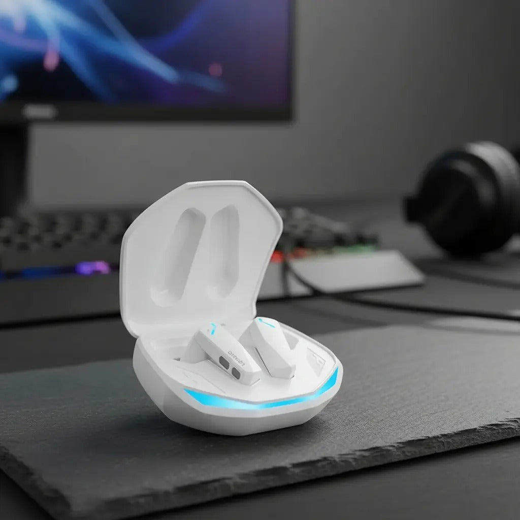 Fone Bluetooth 5.4 Lenovo GM2 Pro TWS — Baixa Latência, Modo Jogo e Música, Controle Touch