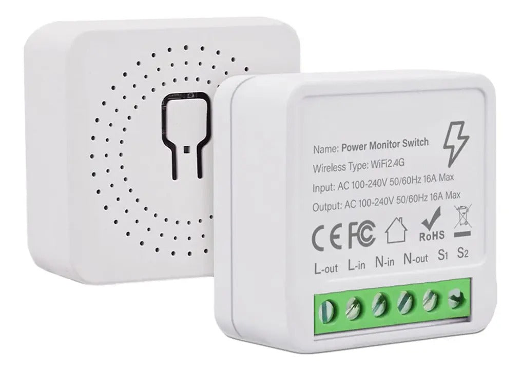 Mini Interruptor Inteligente Wi-Fi — Controle por App e Voz para Casa Automatizada
