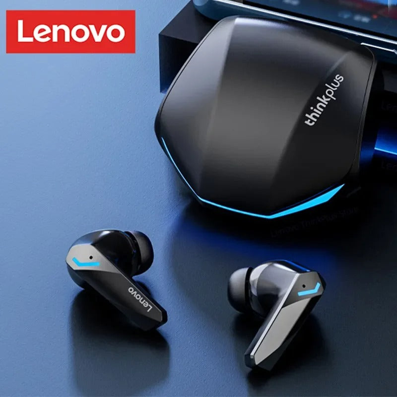 Fone Bluetooth 5.4 Lenovo GM2 Pro TWS — Baixa Latência, Modo Jogo e Música, Controle Touch