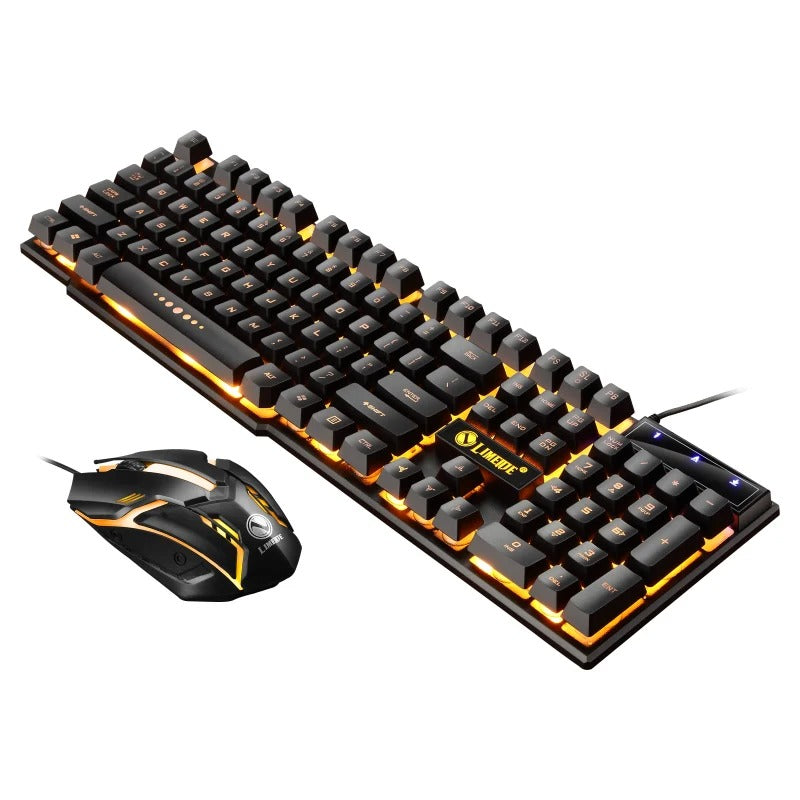 Kit Teclado e Mouse Gamer LED RGB — Setup Completo, Estilo de Sobra