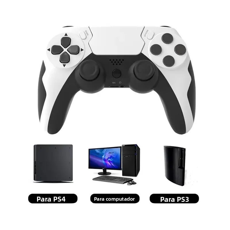 Controle Sem Fio GAMINJA P48 — Vibração Dupla, Giroscópio 6 Eixos, PS3/PS4/PC