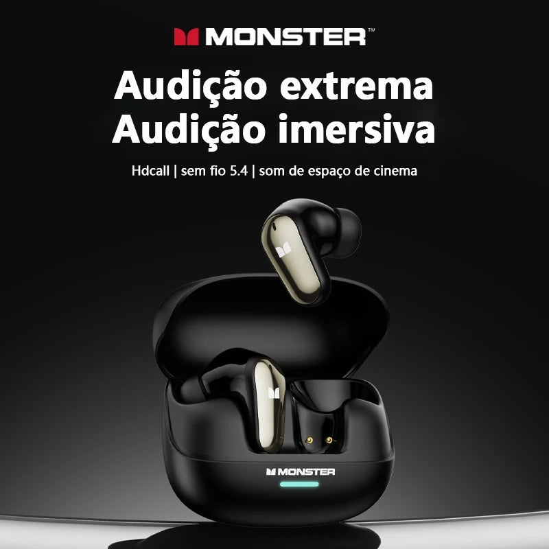 Headphone Monster MQT52 – Áudio Imersivo e Conexão Estável