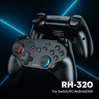 Gamepad Bluetooth Sem Fio Turbo — Compatível com Switch, iOS, Android e PC