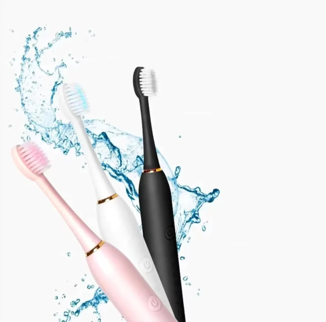 Escova Elétrica Sônica 42.000 VPM — 6 Modos, USB e à Prova d'Água