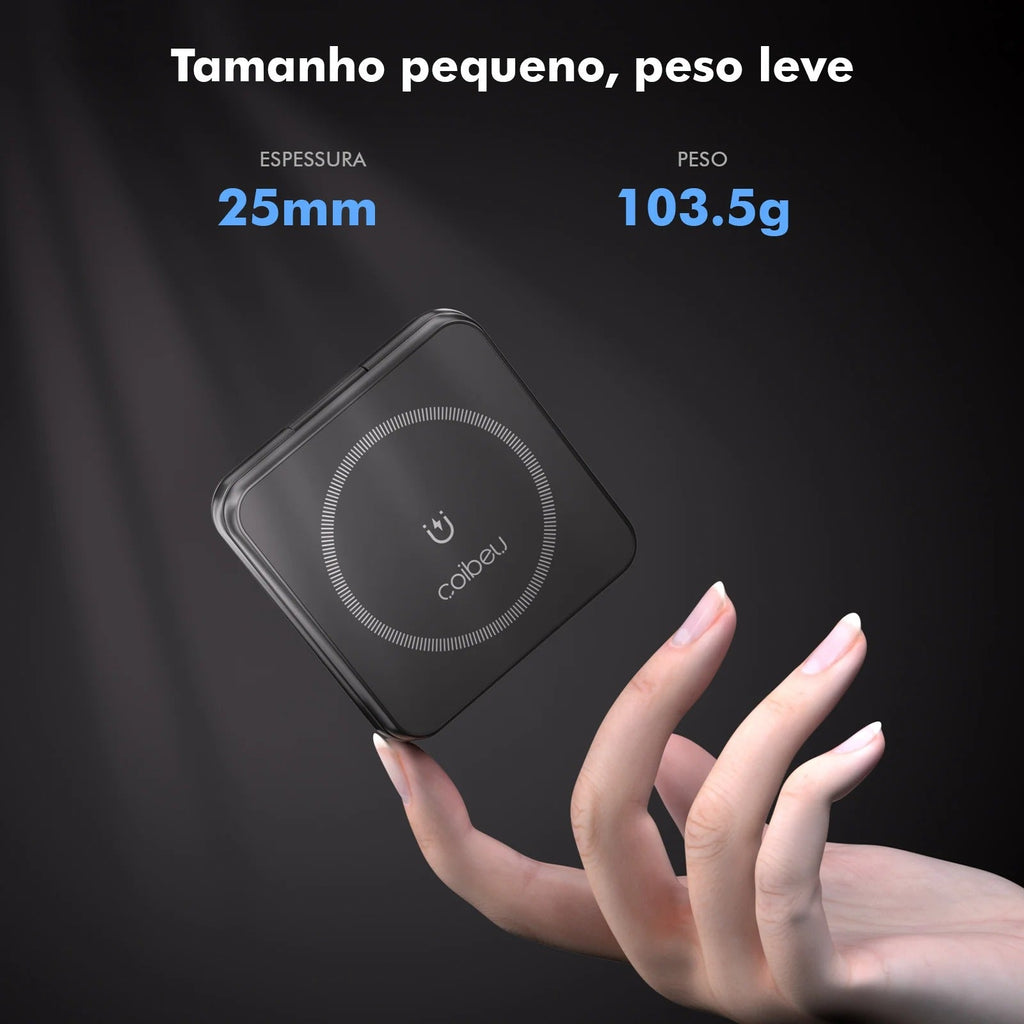 Carregador Magnético 3 em 1 – Praticidade e Carregamento Rápido
