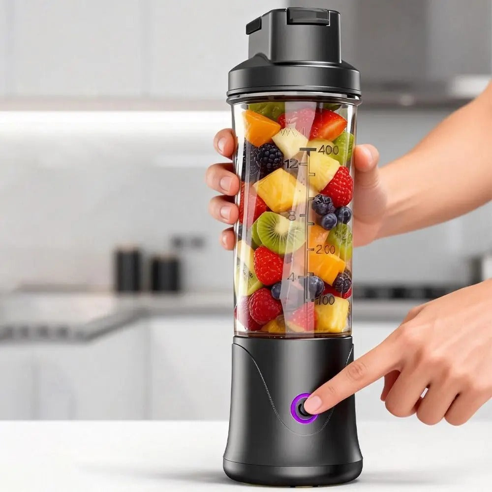 Liquidificador Portátil 450ml — USB Recarregável Sem Fio