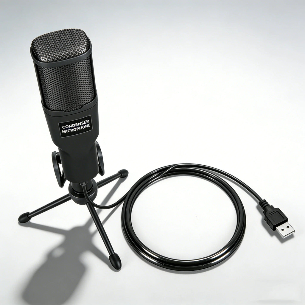 Microfone USB para PC – Voz Nítida e Qualidade de Estúdio