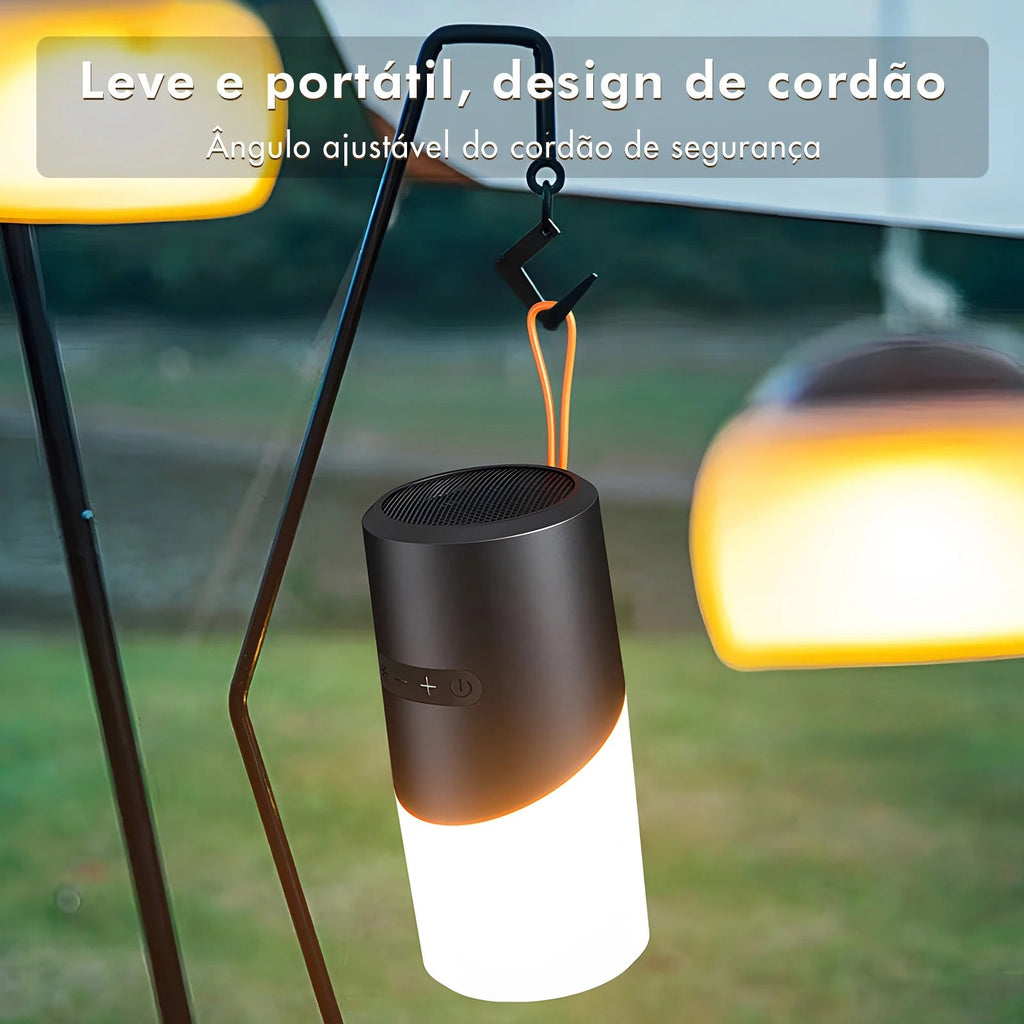 Caixa de Som Bluetooth Portátil IPX5 — À Prova d'Água, Poeira e Choque