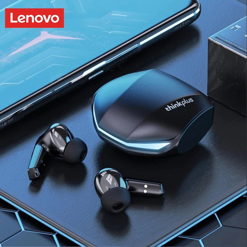 Fone Bluetooth 5.4 Lenovo GM2 Pro TWS — Baixa Latência, Modo Jogo e Música, Controle Touch
