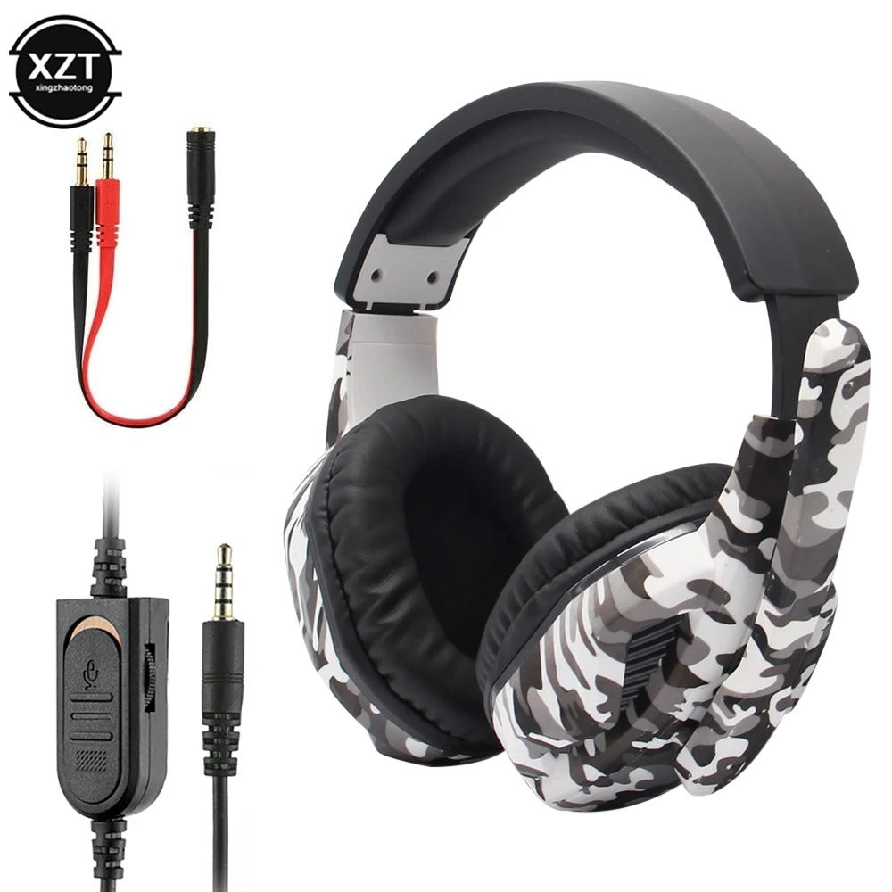 Headset Gamer Camuflado – Som Imersivo e Comunicação Clara