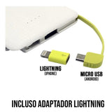 Power Bank 10000mAh Compacto — Carregamento Rápido com Cabo Integrado