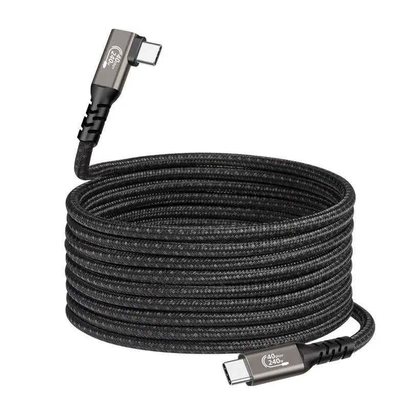 Cabo USB 4 Tipo C para C 3M 1M 40Gbps Gen3, Carregamento Rápido de 240W, 8K 60Hz, Link de Dados PD Thunderbolt 3 4 para Laptop Samsung MacBook PS5