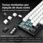 Teclado Mecânico 60% RGB — Performance Compacta Pra Quem Joga e Digita Sério
