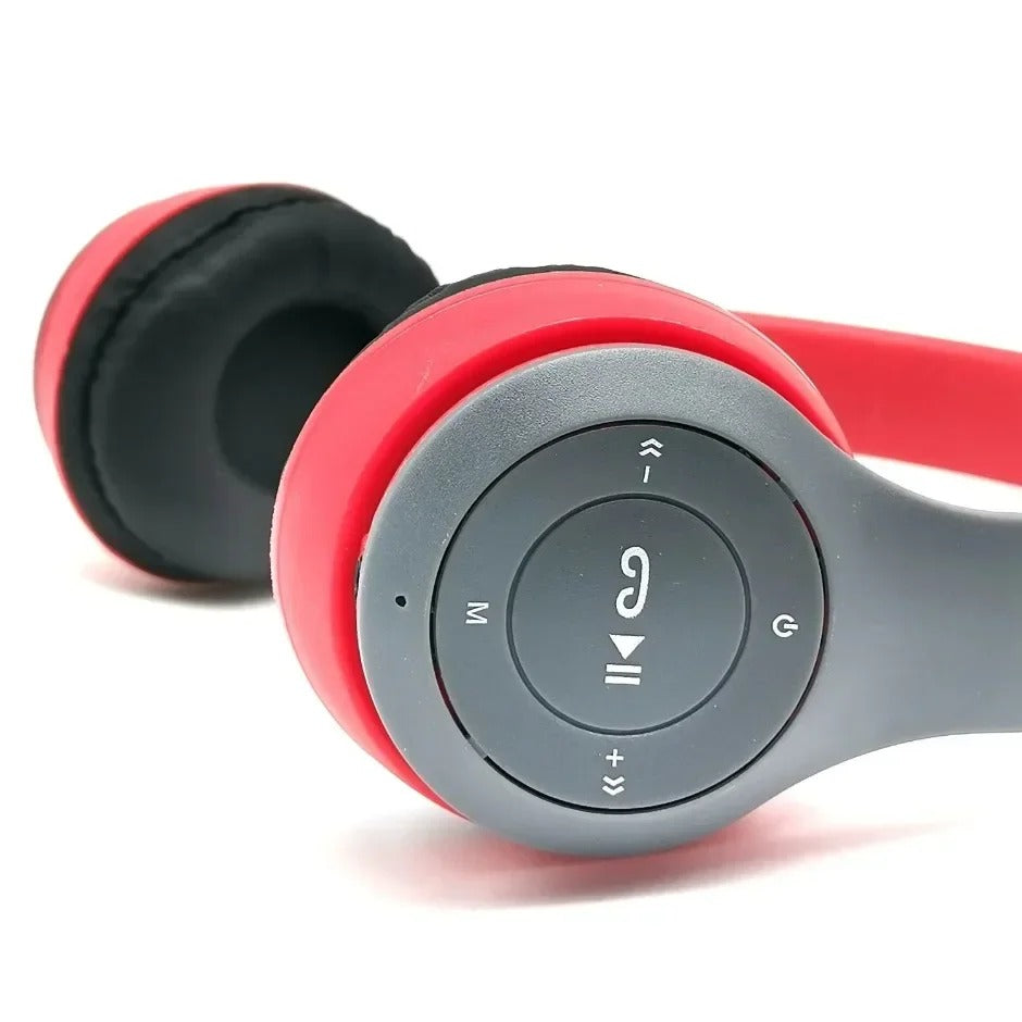 Fone P47 Bluetooth 5.0 Dobrável — Sem Fio, Cartão TF e Entrada com Fio