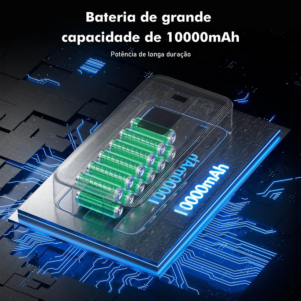 Power Bank 10000mAh 23W — Carregamento Rápido Universal