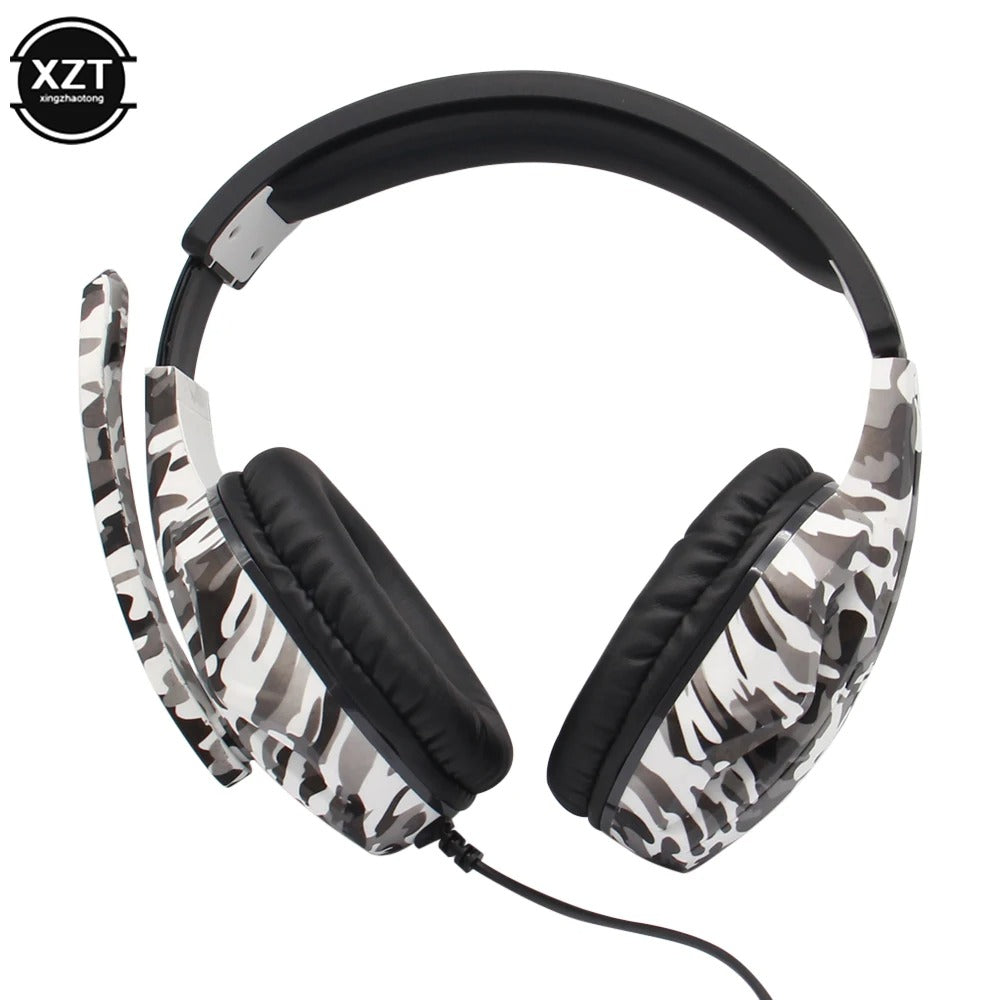 Headset Gamer Camuflado – Som Imersivo e Comunicação Clara