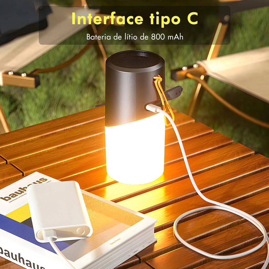 Caixa de Som Bluetooth Portátil IPX5 — À Prova d'Água, Poeira e Choque