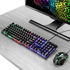 Kit Teclado e Mouse Gamer LED RGB — Setup Completo, Estilo de Sobra