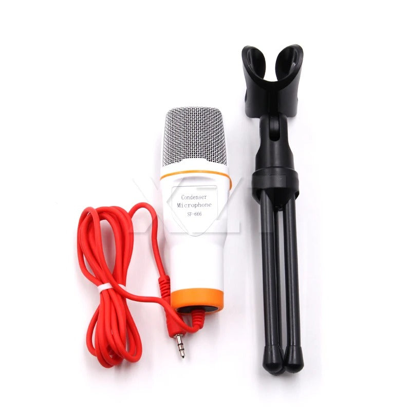 Microfone Estéreo 3,5mm – Voz Clara e Fácil Instalação