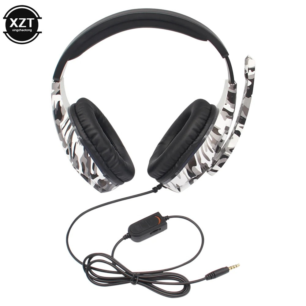 Headset Gamer Camuflado – Som Imersivo e Comunicação Clara