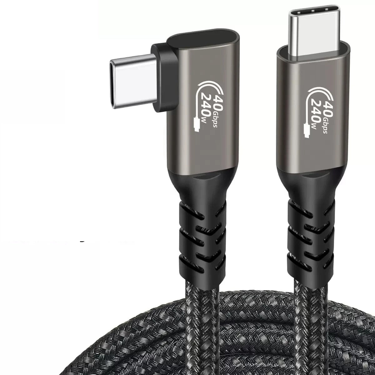 Cabo USB 4 Tipo C para C 3M 1M 40Gbps Gen3, Carregamento Rápido de 240W, 8K 60Hz, Link de Dados PD Thunderbolt 3 4 para Laptop Samsung MacBook PS5