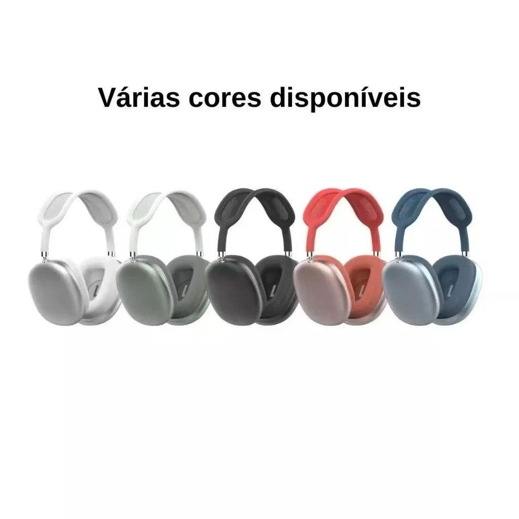 Headphone Bluetooth 5.0 P9 — Estéreo HD, Microfone, Cartão de Memória, Over-Ear