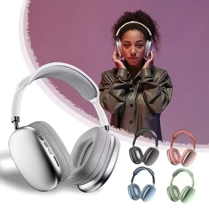 Headphone Bluetooth 5.0 P9 — Estéreo HD, Microfone, Cartão de Memória, Over-Ear
