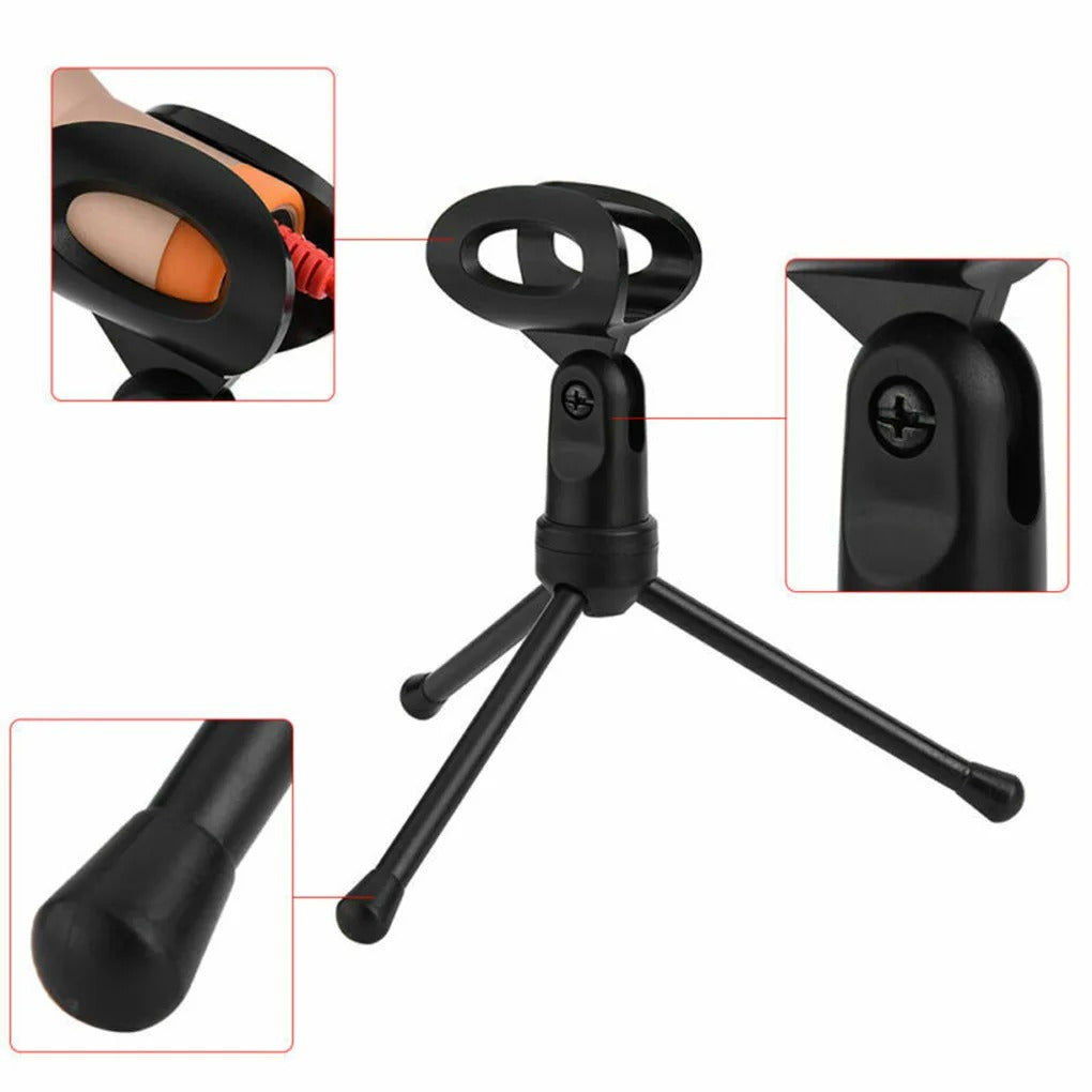 Microfone Condensador Profissional com Fio — Áudio Limpo Pra Quem Leva o Som a Sério