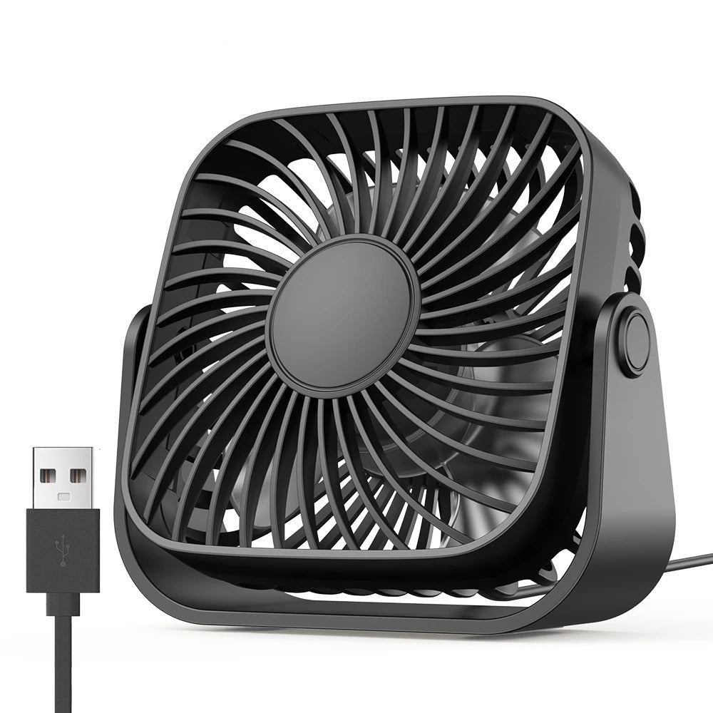 Ventilador Portátil TOPK – Silêncio e Conforto em Qualquer Lugar