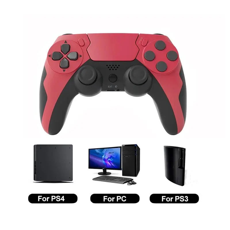 Controle Sem Fio GAMINJA P48 — Vibração Dupla, Giroscópio 6 Eixos, PS3/PS4/PC