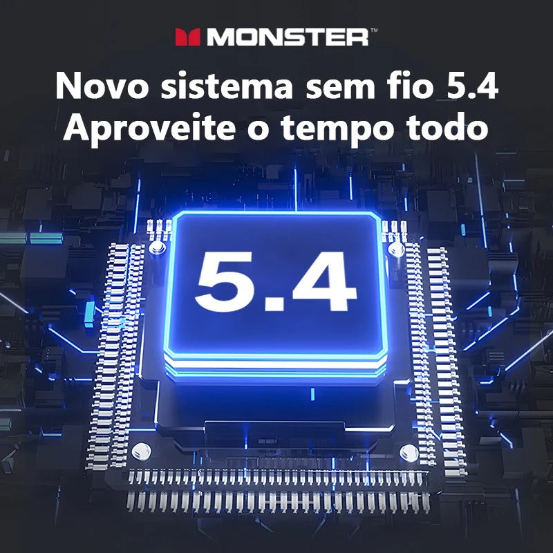 Headphone Monster MQT52 – Áudio Imersivo e Conexão Estável
