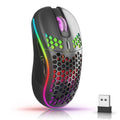 Mouse Gamer Sem Fio RGB – Precisão e Conforto Ergonômico