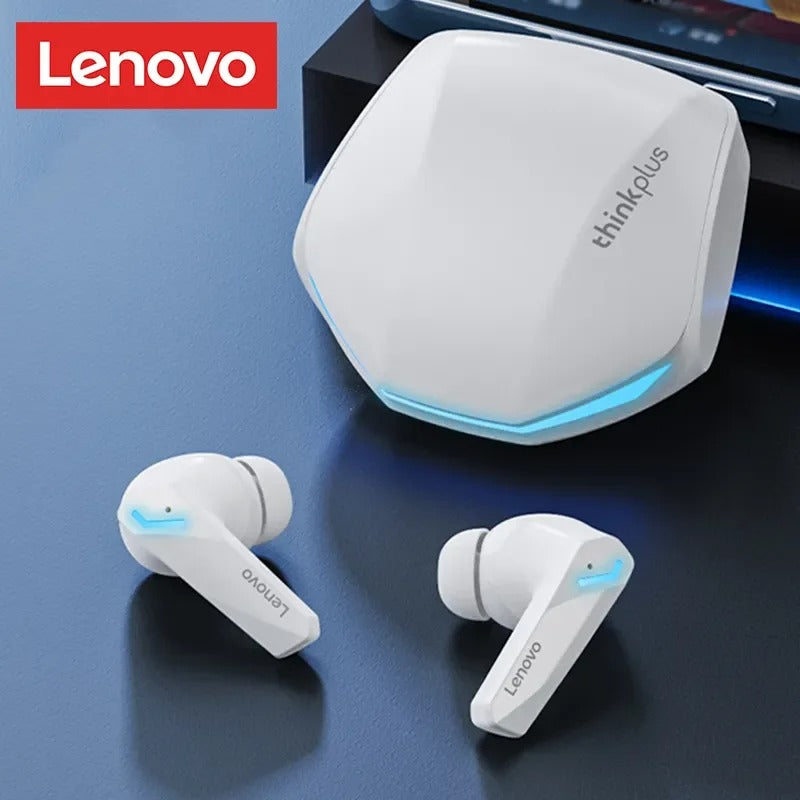 Fone Bluetooth 5.4 Lenovo GM2 Pro TWS — Baixa Latência, Modo Jogo e Música, Controle Touch