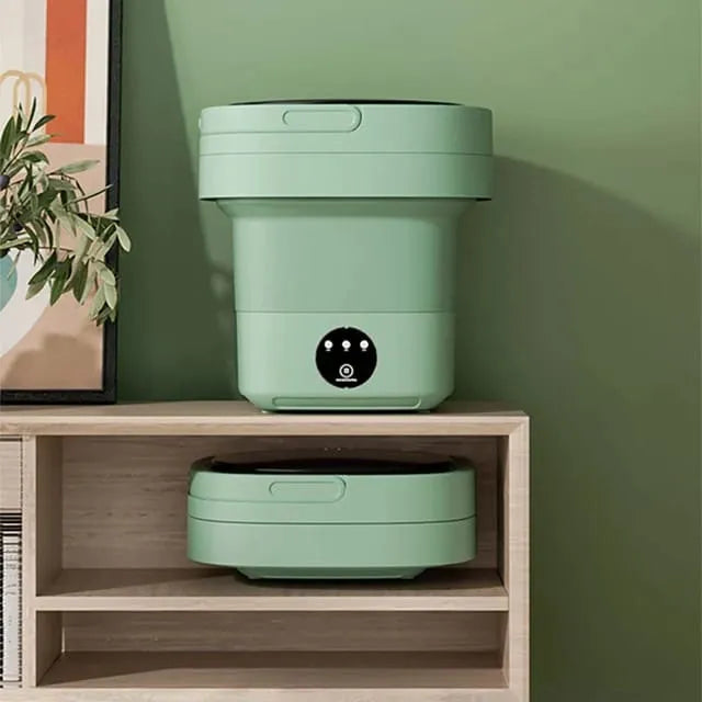Mini Máquina de Lavar Portátil Bivolt — Compacta, Dobrável e Fácil de Usar